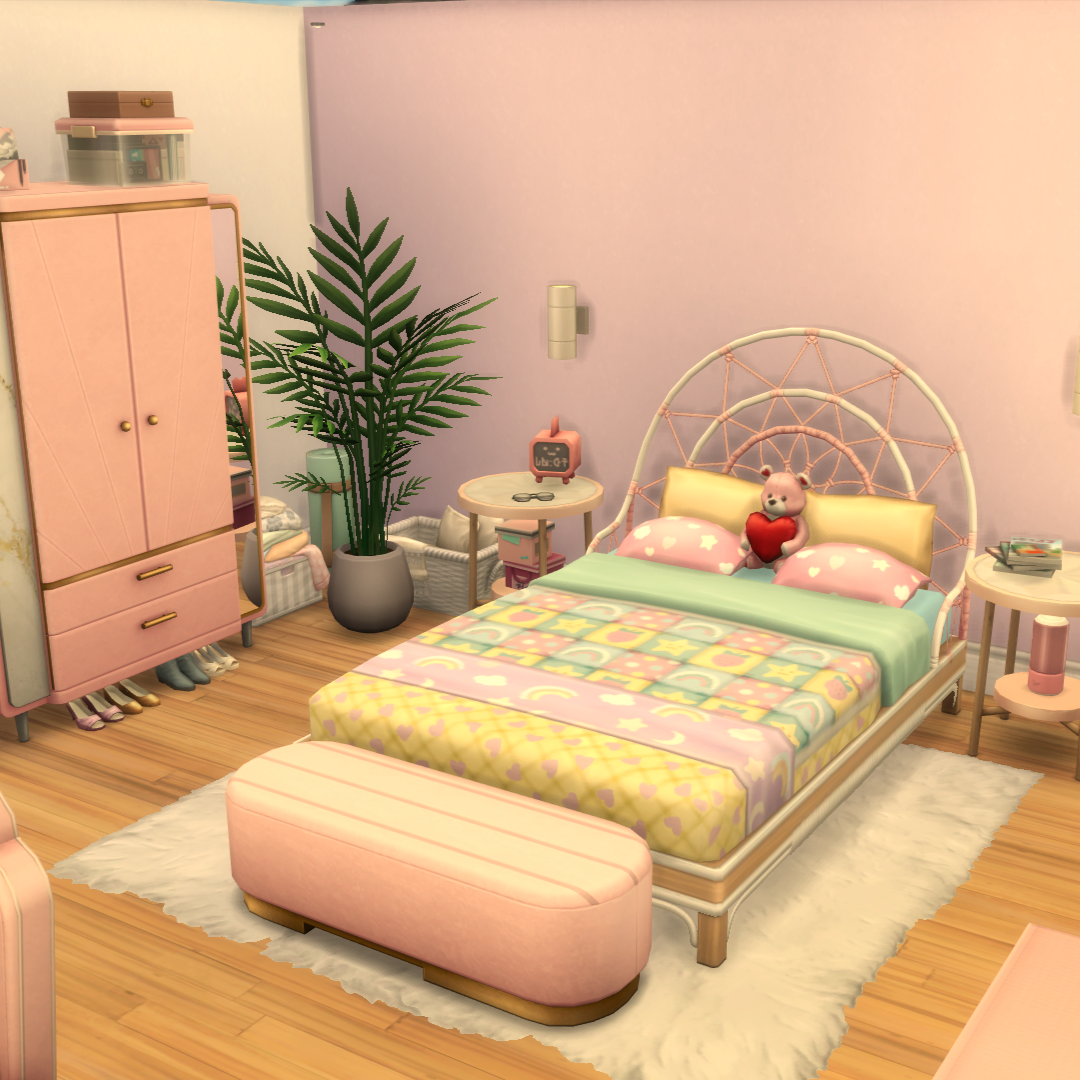 Cute Pastel Bedroom The Sims 4 Rooms Lots Curseforge 4490