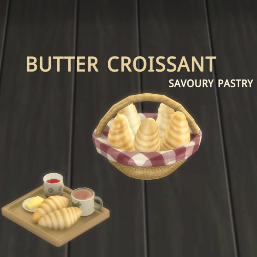 Butter Croissant by icemunmun Spanish translation Mods The Sims 4
