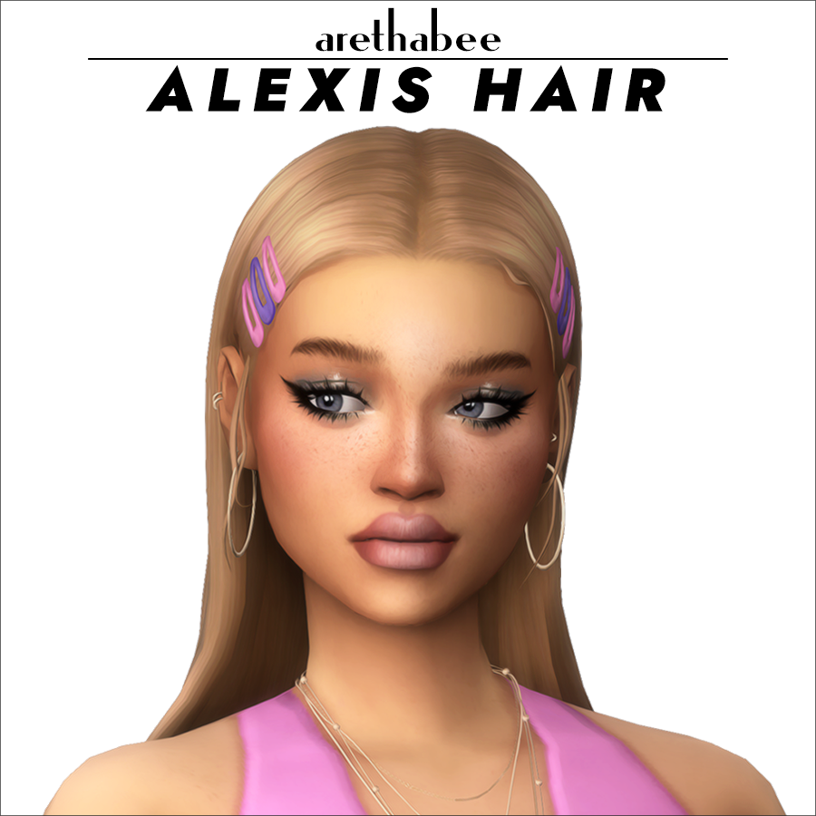 Alexis Hair - ArethaBee - Files - The Sims 4 Create a Sim - CurseForge