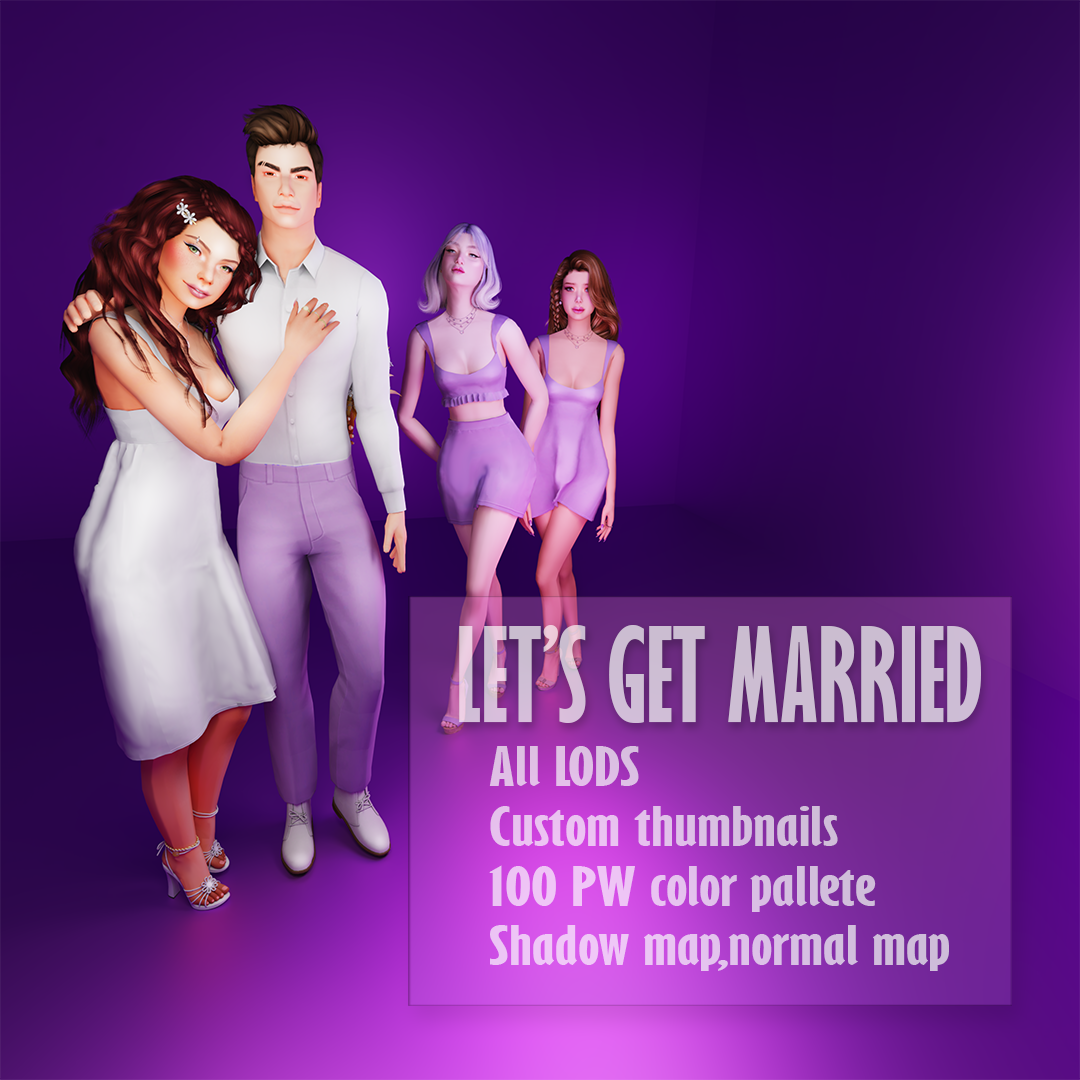 Lets Get Married Set Screenshots The Sims 4 Create A Sim Curseforge