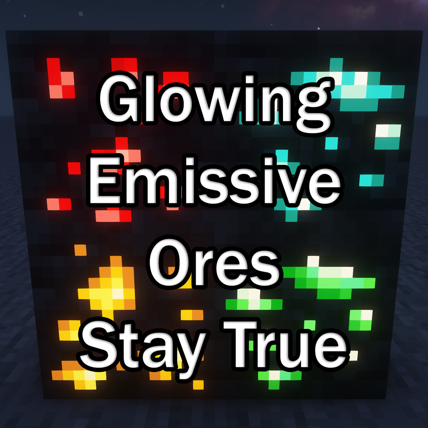Install Glowing Emissive Ores - Stay True - Minecraft Mods & Modpacks ...