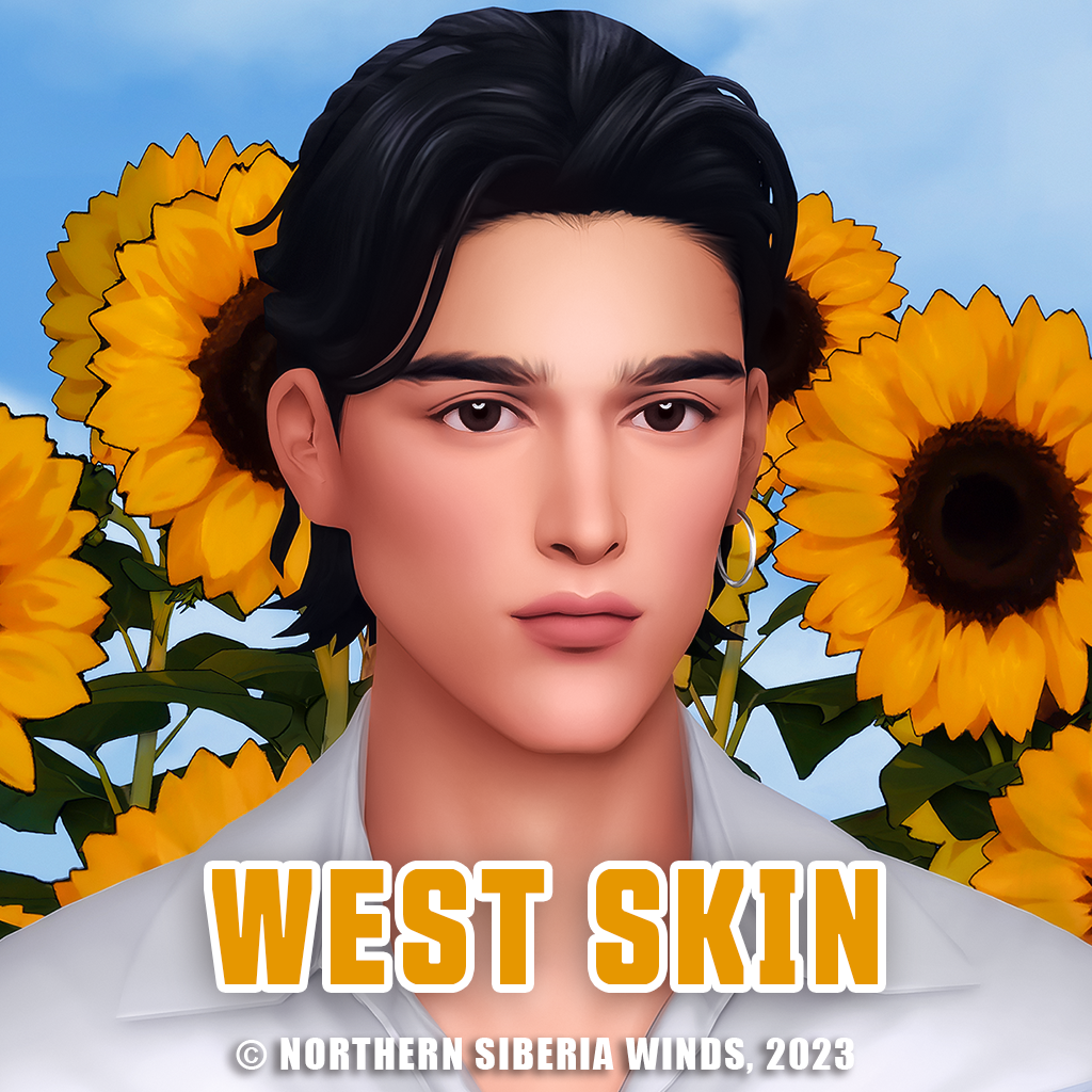 West skin create a sim the sims 4