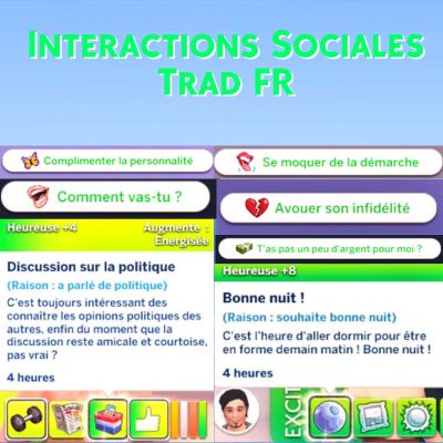 Mod Social interactions pack par Kiara - Trad FR logo