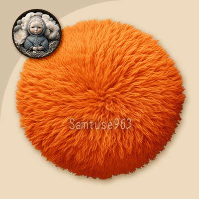 Pastel Fluffy Round Dance Rug #21 Samtuse963 logo