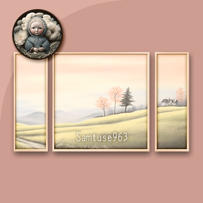 HQ Pastel Landscape Triptych #3 Sellable Extra E Samtuse963 logo