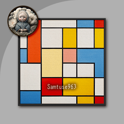 HQ Neoplasticism Square Painting #1 Sellable Extra C Samtuse963 logo