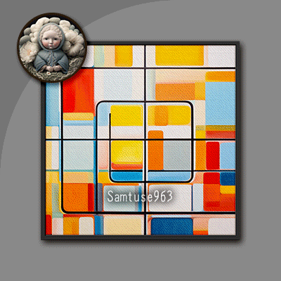 HQ Neoplasticism Square Painting #2 Sellable Extra C Samtuse963 logo