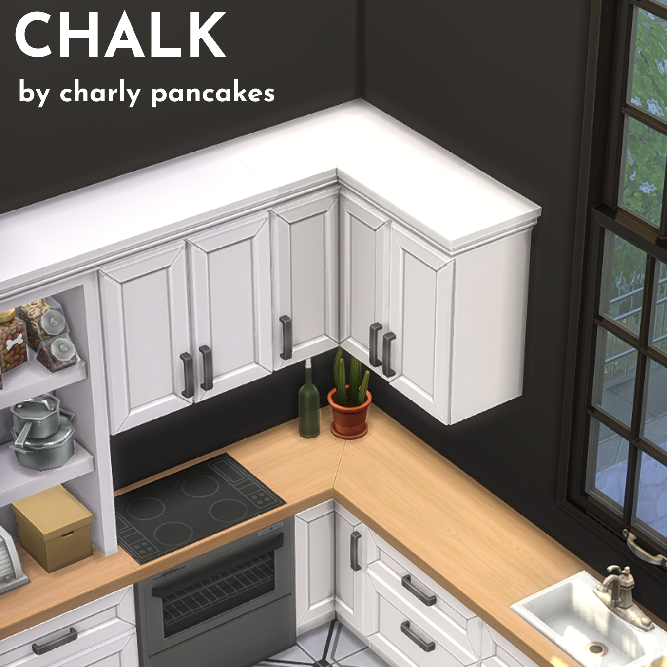 CHALK pt.1 kitchen set - by charly pancakes logo