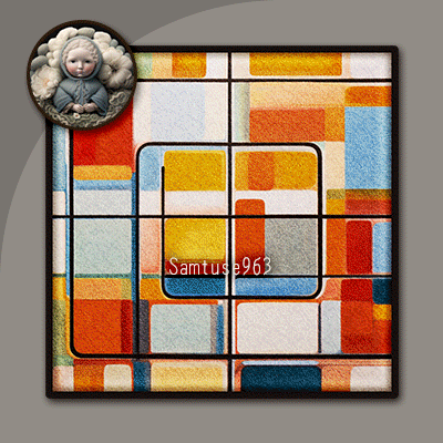 HQ Neoplasticism Square Dance Rug #2 Samtuse963 logo