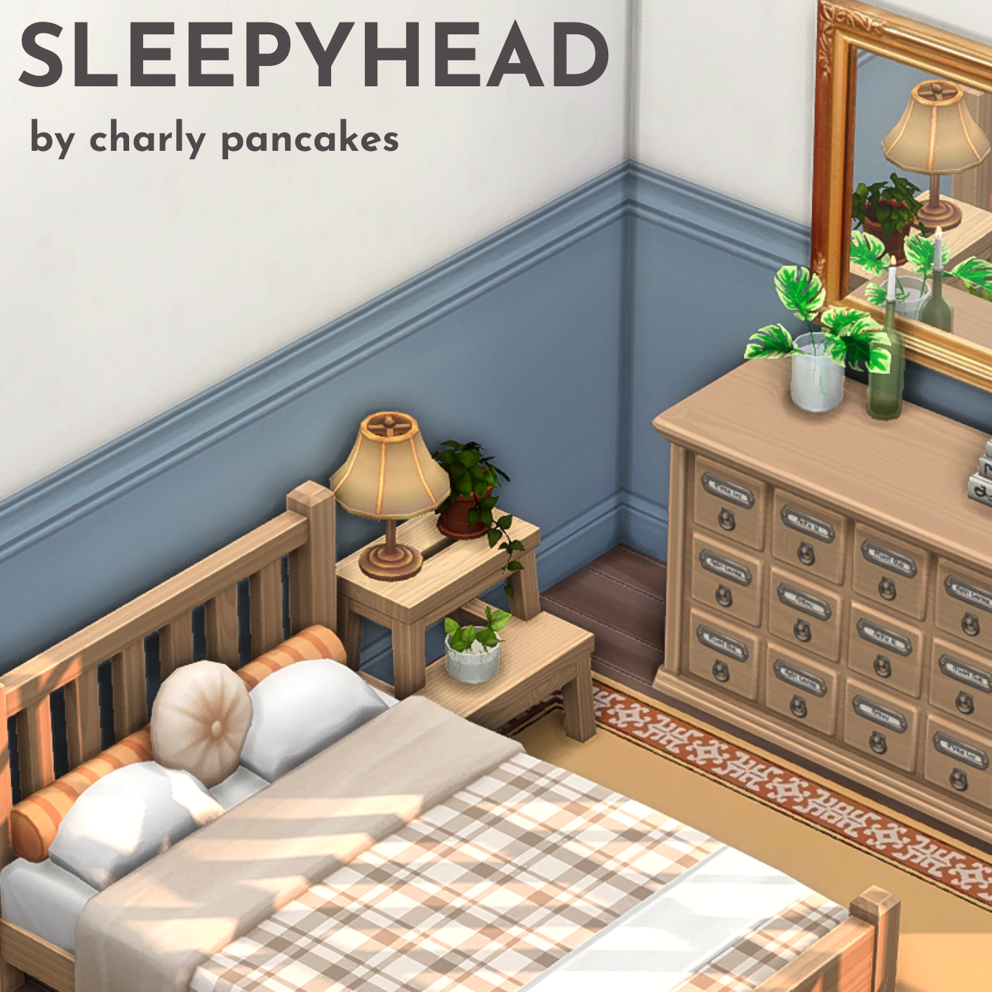 SLEEPYHEAD - cozy bedroom set - by charly pancakes logo