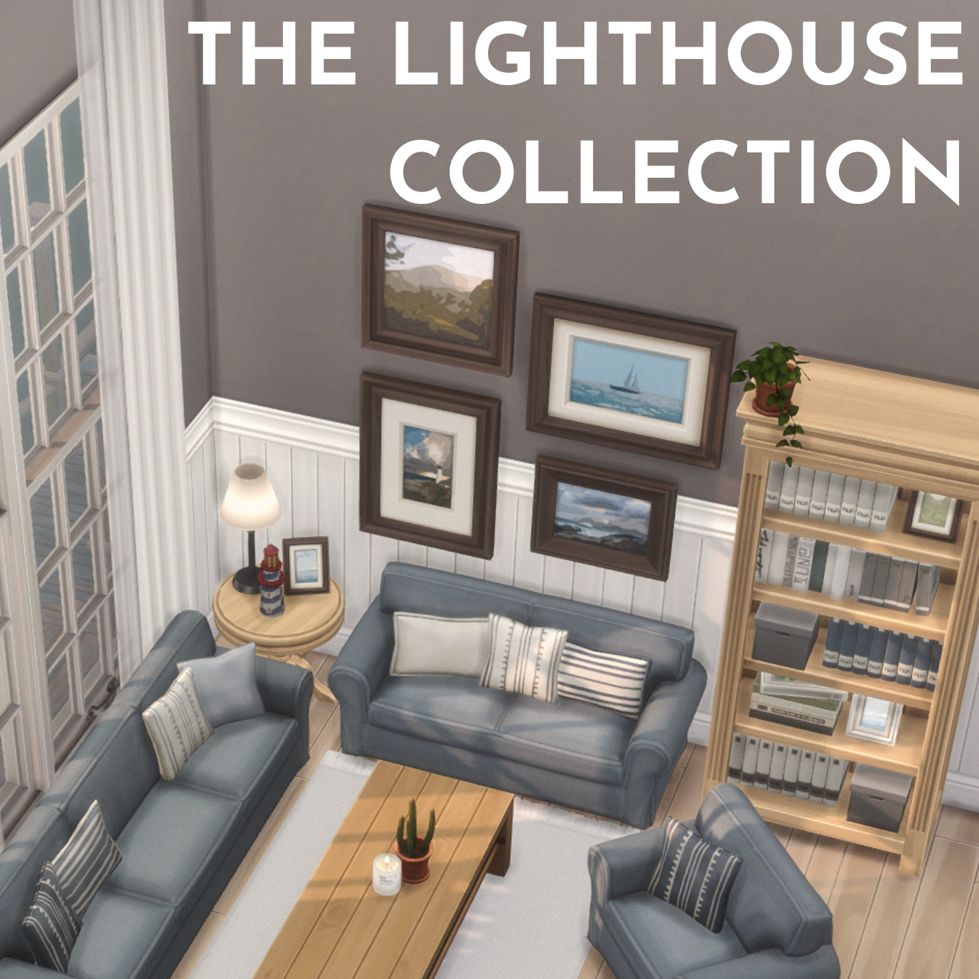 THE LIGHTHOUSE COLLECTION - a coastal inspired living room set - by charly pancakes logo