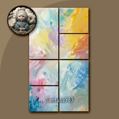 HQ Abstract Modern Collage Painting #3 Sellable Samtuse963 logo
