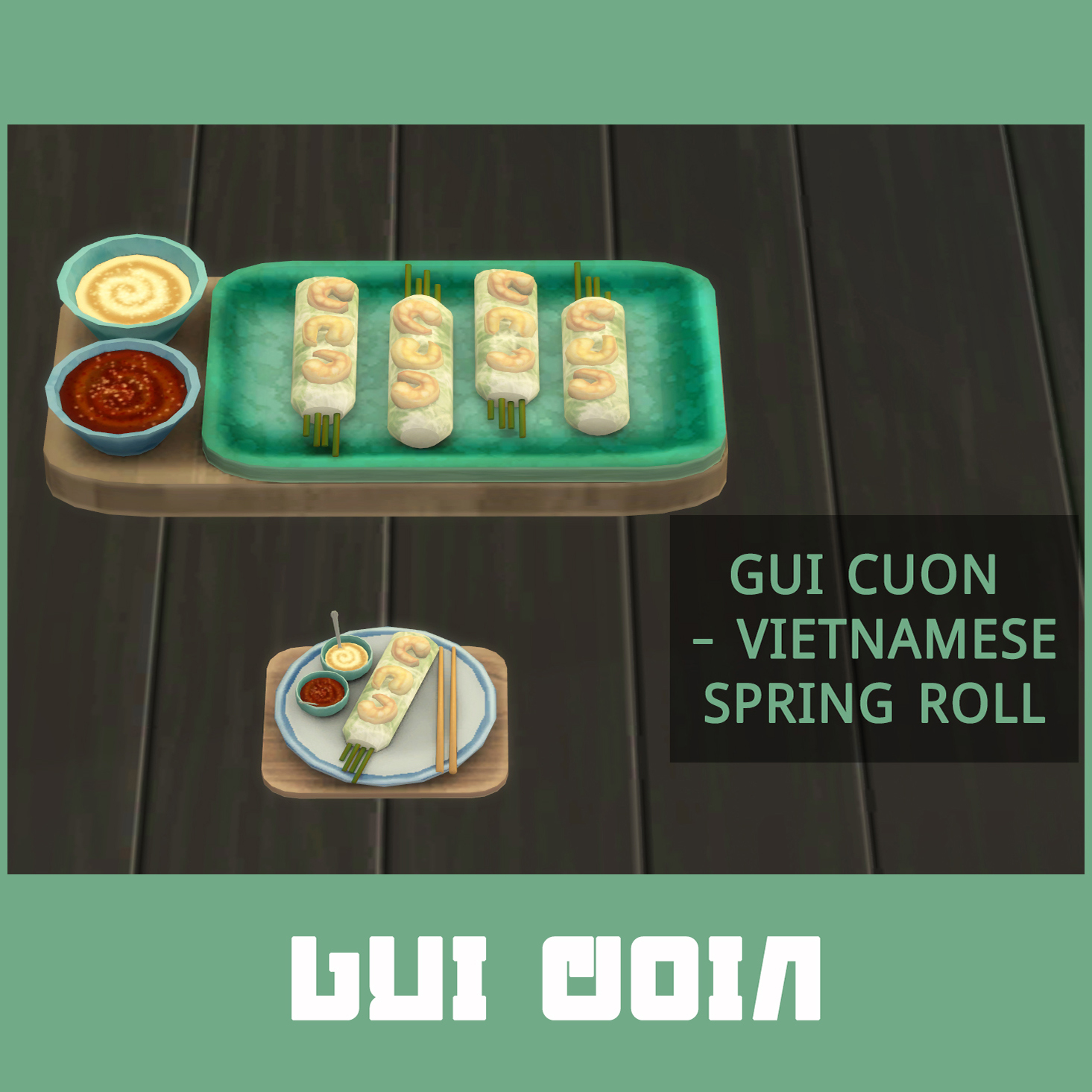 Goi Cuon – Vietnamese Spring Roll - Files - The Sims 4 Mods - CurseForge