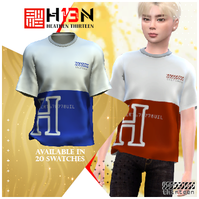 Install Colorblock Letter Graphic Tee - Children - The Sims 4 Mods ...