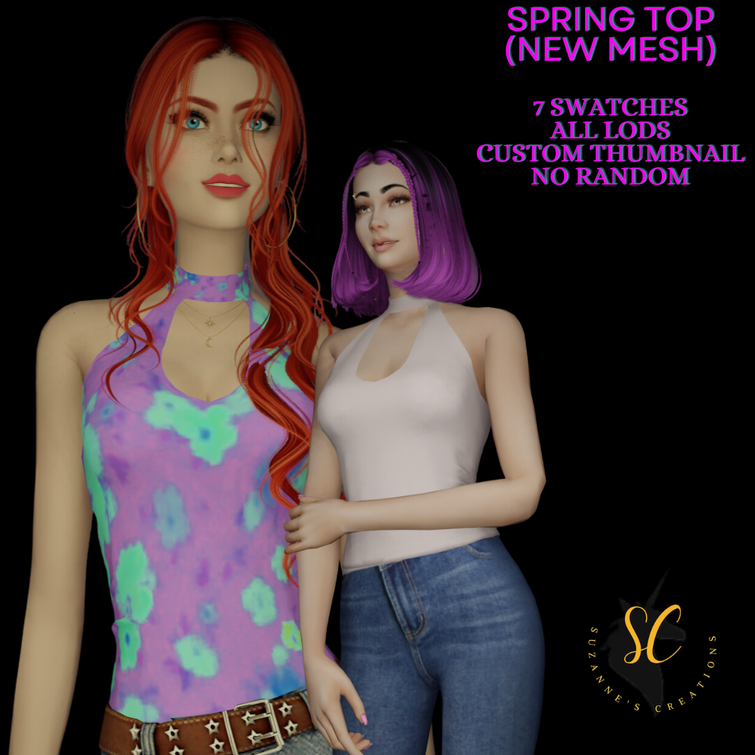 Spring Top - The Sims 4 Create a Sim - CurseForge