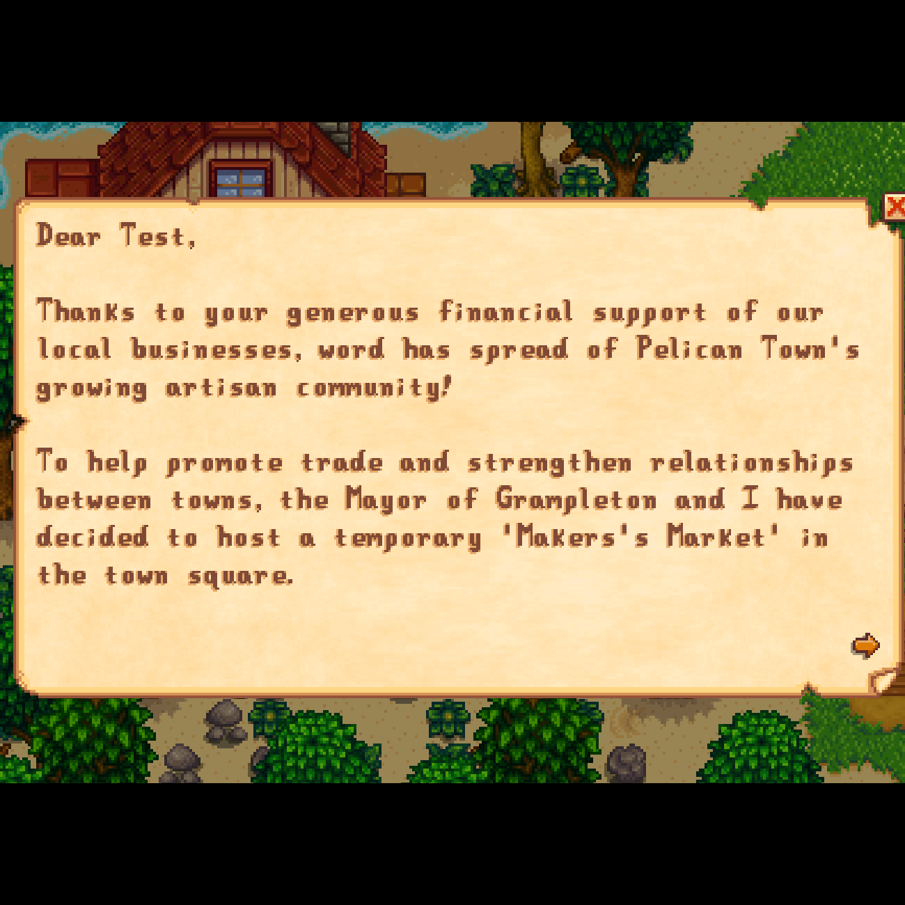 The Grampleton Maker's Market Letter [Demo] logo