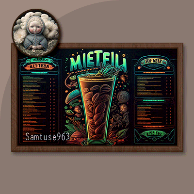 Space Drink Menu Board #1 Samtuse963 logo