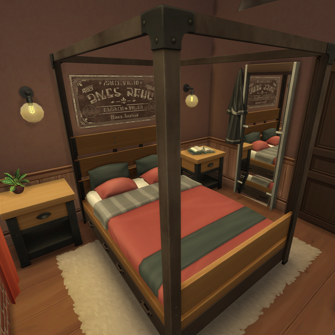 Red Industrial Bedroom - Comments - The Sims 4 Rooms / Lots - CurseForge