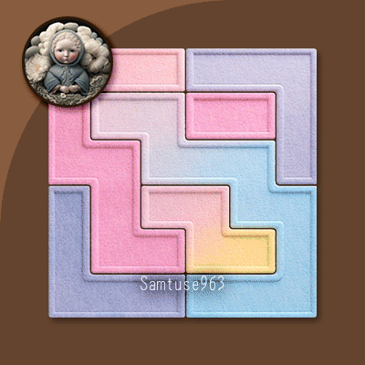 HQ Kids Play Square Dance Rug #2 Samtuse963 logo