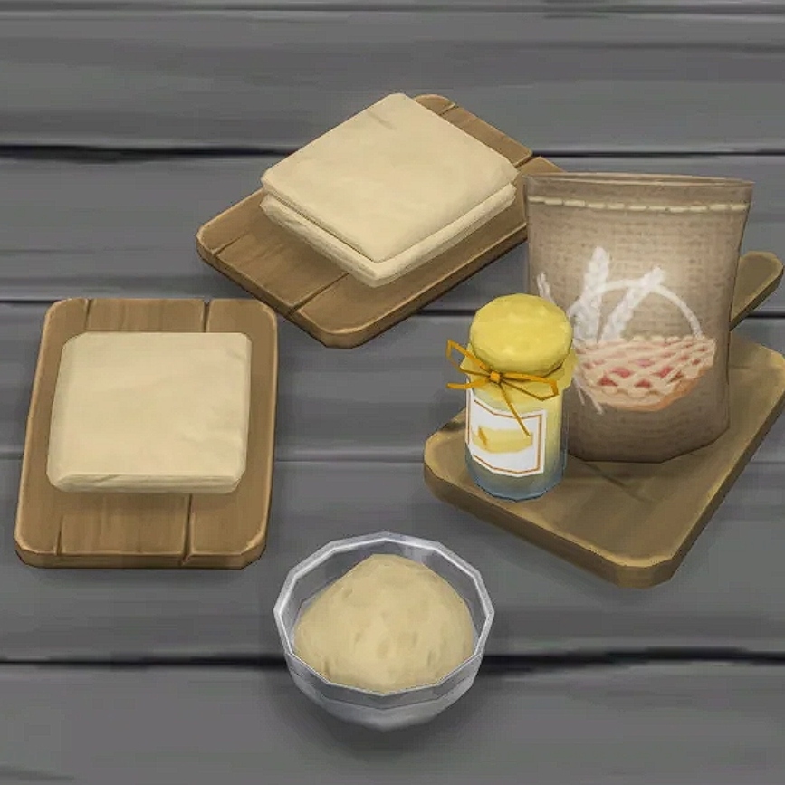Puff Pastry Dough by BrazenLotus Spanish translation Mods The Sims 4