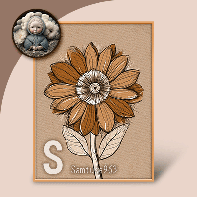HQ Small Table Painting Flowers Color Sketch #1 Samtuse963 logo