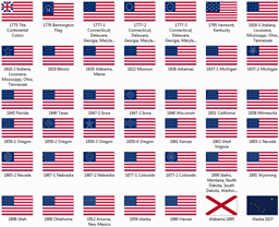 Flags of the USA & CSA logo