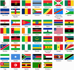 Flags of Africa logo