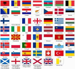 Flags of Europe project image