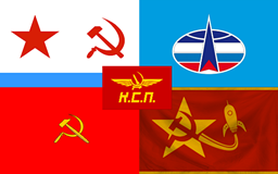 Soviet / Kermmunist Space Program Flags