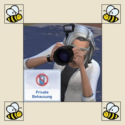No Paparazzis for No Trespassing Lot Trait logo