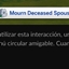 Mourning the loss of a deceased spouse Interaction by kiarasims4mods Spanish translation
