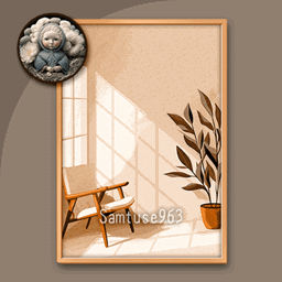 Minimalist Cozy Indoor Painting #2 Sellable Extra A Samtuse963