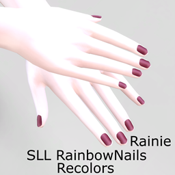 Rainie SLL Rainbow Nails SingleColors Recolors logo