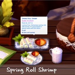 Spring roll with shrimp by ONI Spanish translation