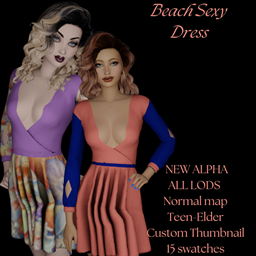 Beach Sexy Dress - The Sims 4 Create a Sim - CurseForge