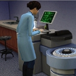 Forensic scientist career (no promotion)by kiarasims4mods Spanish translation