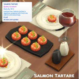Salmon tartare by ONI Spanish translation