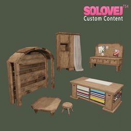 Set of old florist furniture BY SOLOVEJ