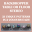 Backdropper Stereo - Fits on Tables and Floors logo