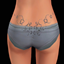 Star tattoo female sim (base game) lower back Version 2 logo