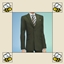 Male formal coat with stylish tie