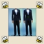 Classic male Tuxedo duo with stylish bow ties logo