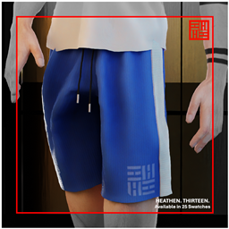 Tape Side Colorblock Track Shorts