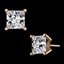 Square Crystal Earrings Infant logo