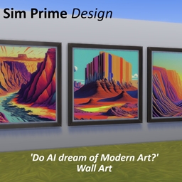 'Do AI dream of Modern Art?' Wall Art logo