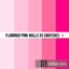 Flamingo pink - wall set logo