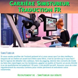 Mod Simstuber Career par Adeepindigo - Trad FR