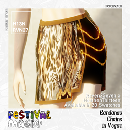 Side Chain Detailed Skort