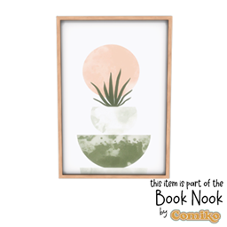 Comiko - Book Nook Wall Frame Boho Paiting