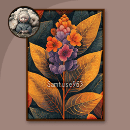 Dark Academia Flower Painting #1 Sellable Extra A Samtuse963